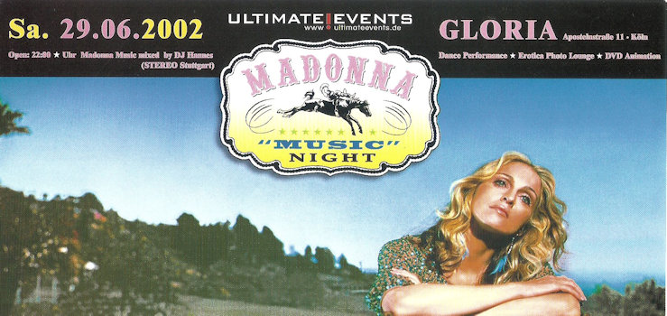 Madonna Music Nigtht 29.06.2002